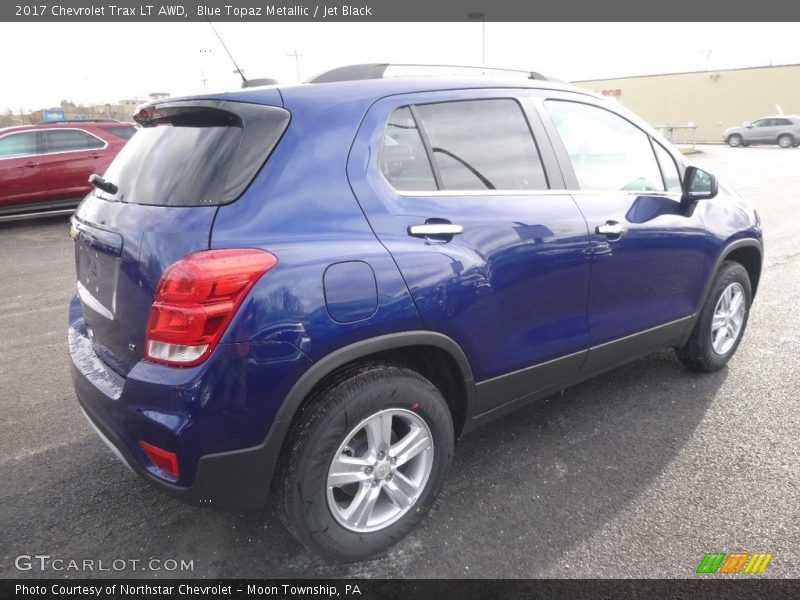 Blue Topaz Metallic / Jet Black 2017 Chevrolet Trax LT AWD