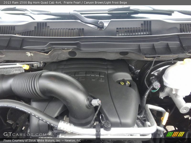 Prairie Pearl / Canyon Brown/Light Frost Beige 2013 Ram 1500 Big Horn Quad Cab 4x4