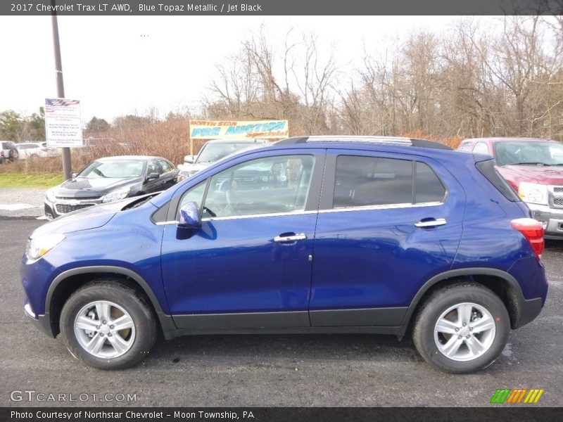 Blue Topaz Metallic / Jet Black 2017 Chevrolet Trax LT AWD