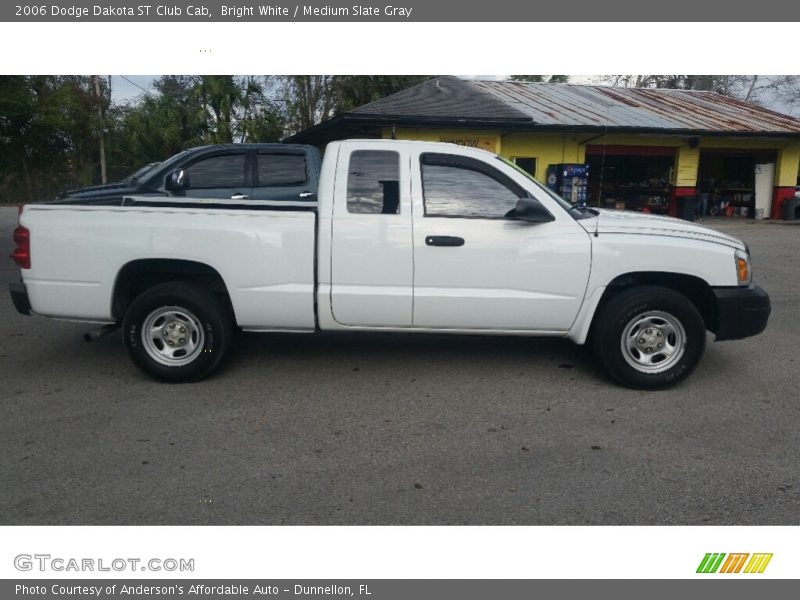 Bright White / Medium Slate Gray 2006 Dodge Dakota ST Club Cab