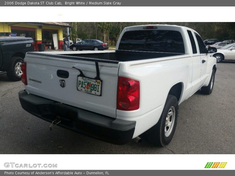 Bright White / Medium Slate Gray 2006 Dodge Dakota ST Club Cab