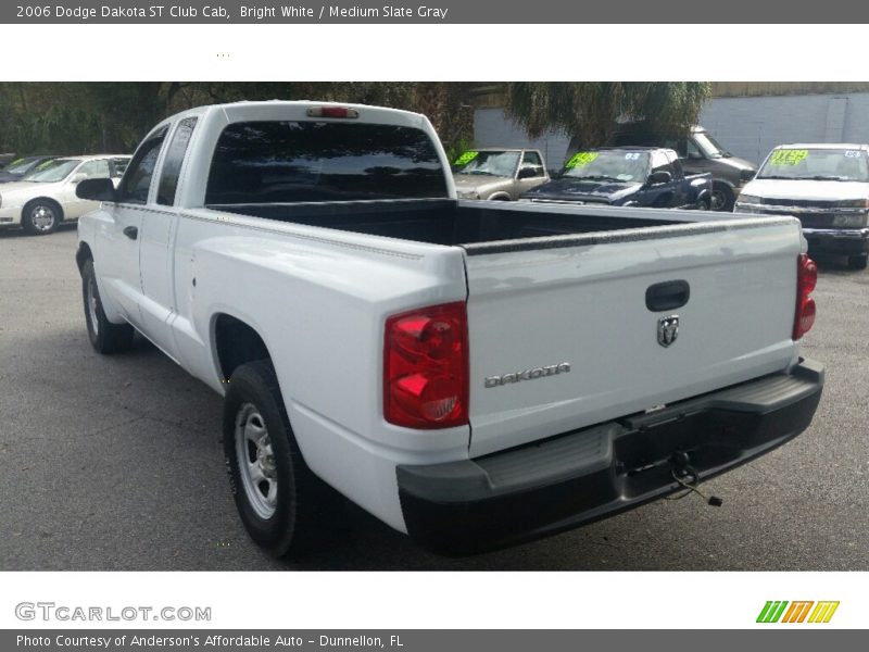 Bright White / Medium Slate Gray 2006 Dodge Dakota ST Club Cab