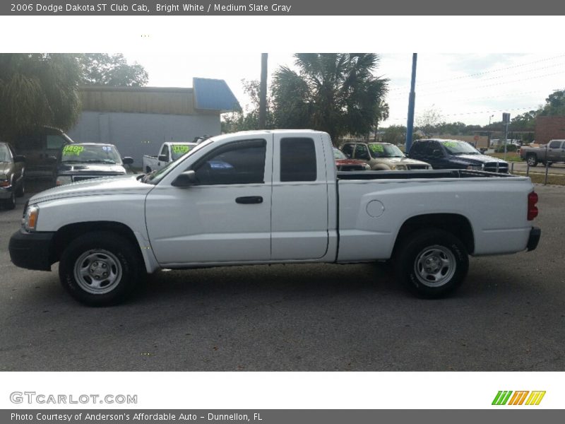 Bright White / Medium Slate Gray 2006 Dodge Dakota ST Club Cab