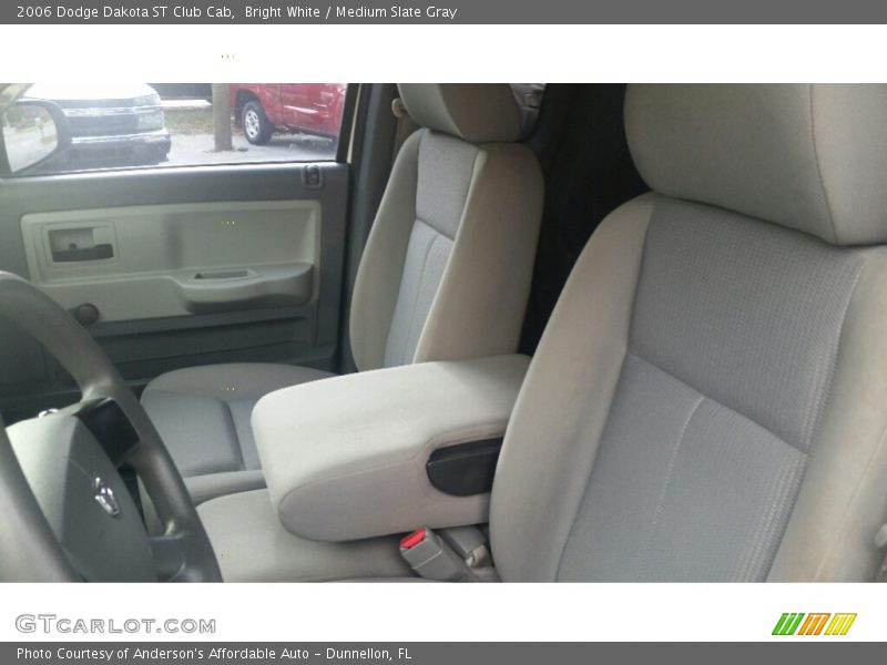 Bright White / Medium Slate Gray 2006 Dodge Dakota ST Club Cab