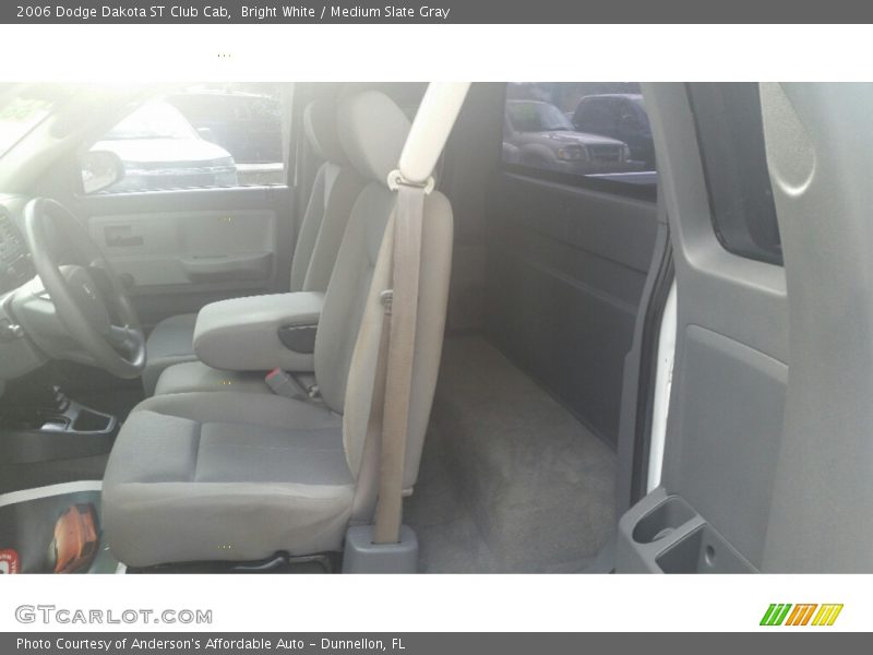 Bright White / Medium Slate Gray 2006 Dodge Dakota ST Club Cab