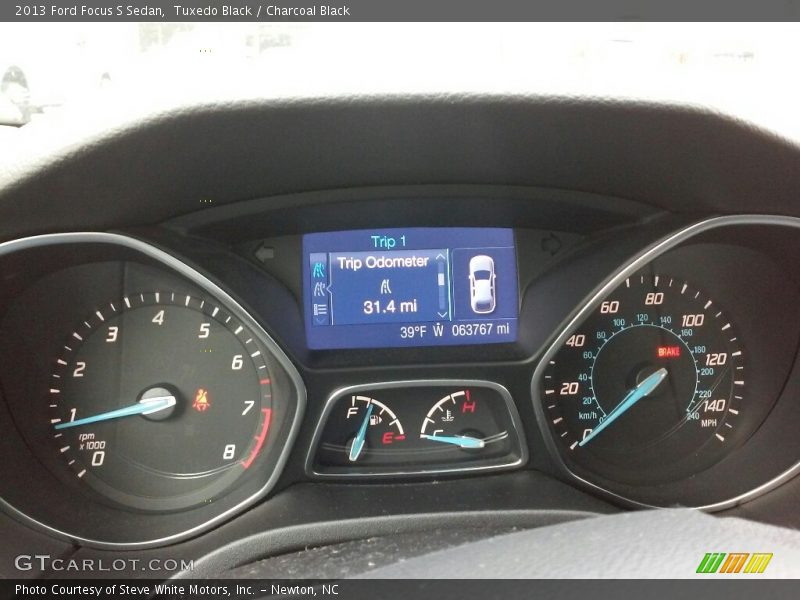 Tuxedo Black / Charcoal Black 2013 Ford Focus S Sedan