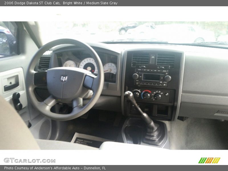 Bright White / Medium Slate Gray 2006 Dodge Dakota ST Club Cab
