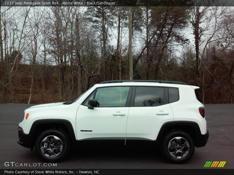 Alpine White / Black/Sandstorm 2017 Jeep Renegade Sport 4x4