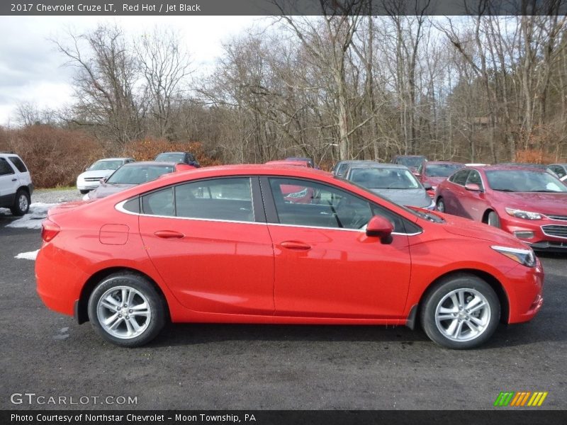 Red Hot / Jet Black 2017 Chevrolet Cruze LT