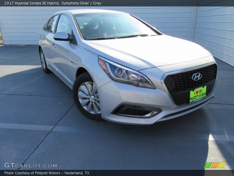 Symphony Silver / Gray 2017 Hyundai Sonata SE Hybrid