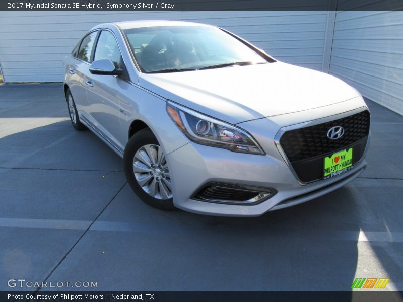 Symphony Silver / Gray 2017 Hyundai Sonata SE Hybrid