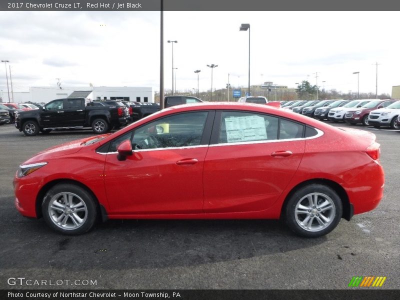 Red Hot / Jet Black 2017 Chevrolet Cruze LT