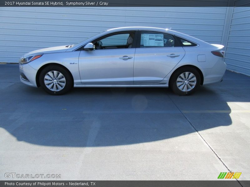 Symphony Silver / Gray 2017 Hyundai Sonata SE Hybrid