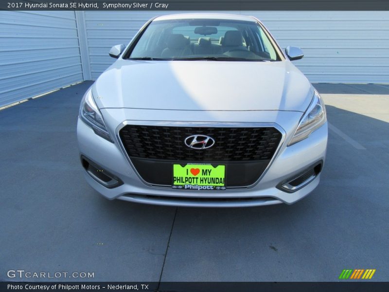 Symphony Silver / Gray 2017 Hyundai Sonata SE Hybrid
