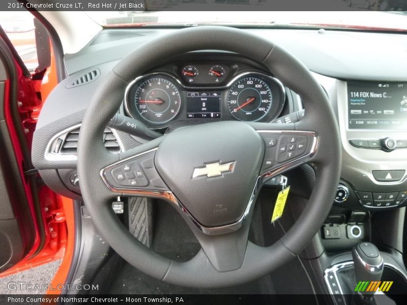 Red Hot / Jet Black 2017 Chevrolet Cruze LT