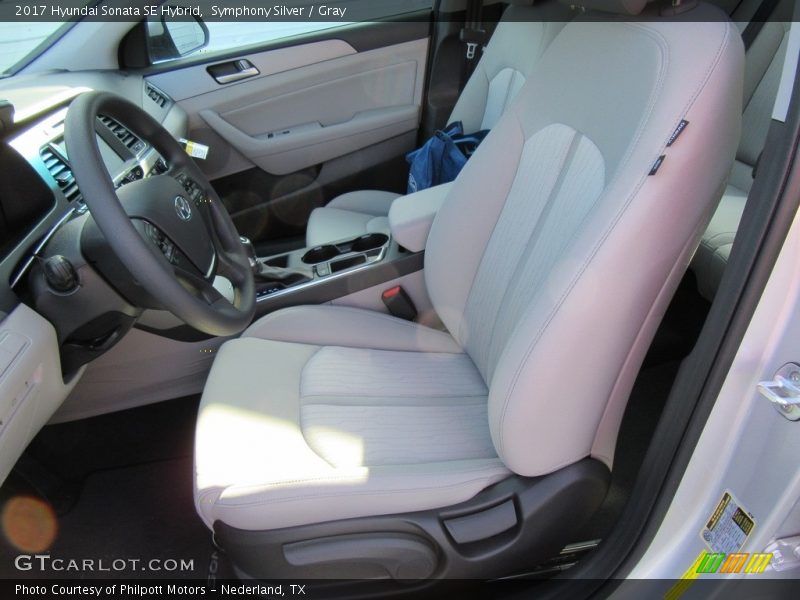 Symphony Silver / Gray 2017 Hyundai Sonata SE Hybrid