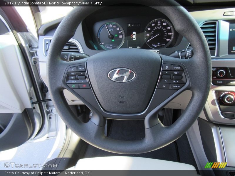 Symphony Silver / Gray 2017 Hyundai Sonata SE Hybrid