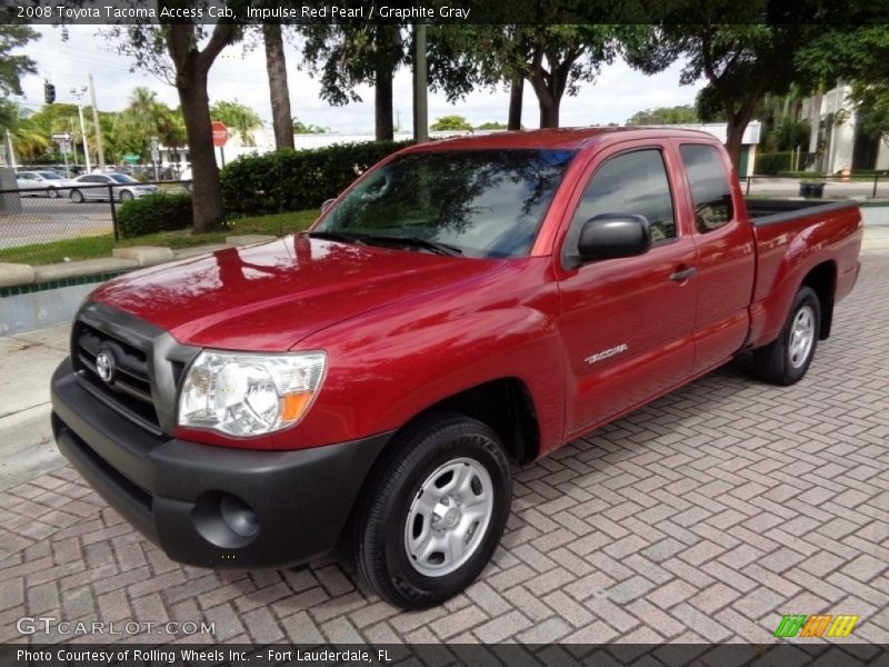 Impulse Red Pearl / Graphite Gray 2008 Toyota Tacoma Access Cab