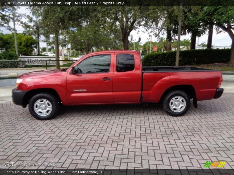 Impulse Red Pearl / Graphite Gray 2008 Toyota Tacoma Access Cab