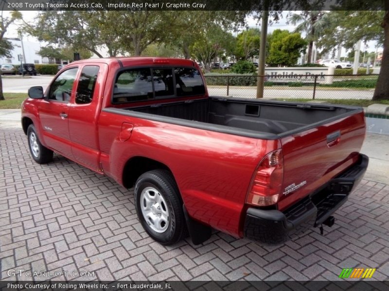 Impulse Red Pearl / Graphite Gray 2008 Toyota Tacoma Access Cab