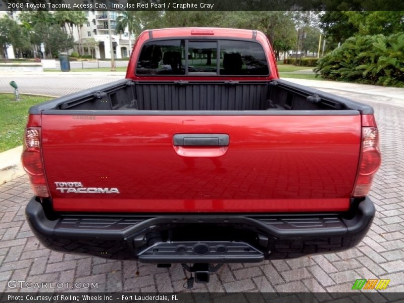 Impulse Red Pearl / Graphite Gray 2008 Toyota Tacoma Access Cab