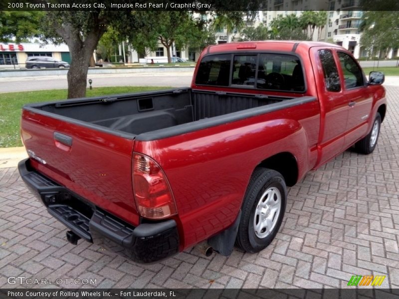 Impulse Red Pearl / Graphite Gray 2008 Toyota Tacoma Access Cab