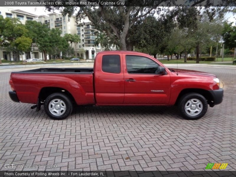 Impulse Red Pearl / Graphite Gray 2008 Toyota Tacoma Access Cab