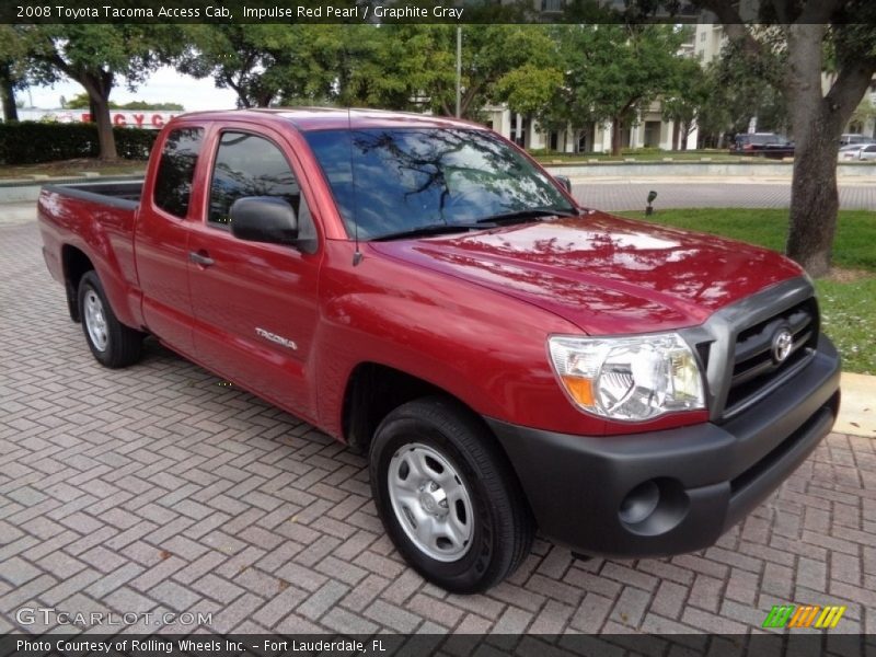 Impulse Red Pearl / Graphite Gray 2008 Toyota Tacoma Access Cab