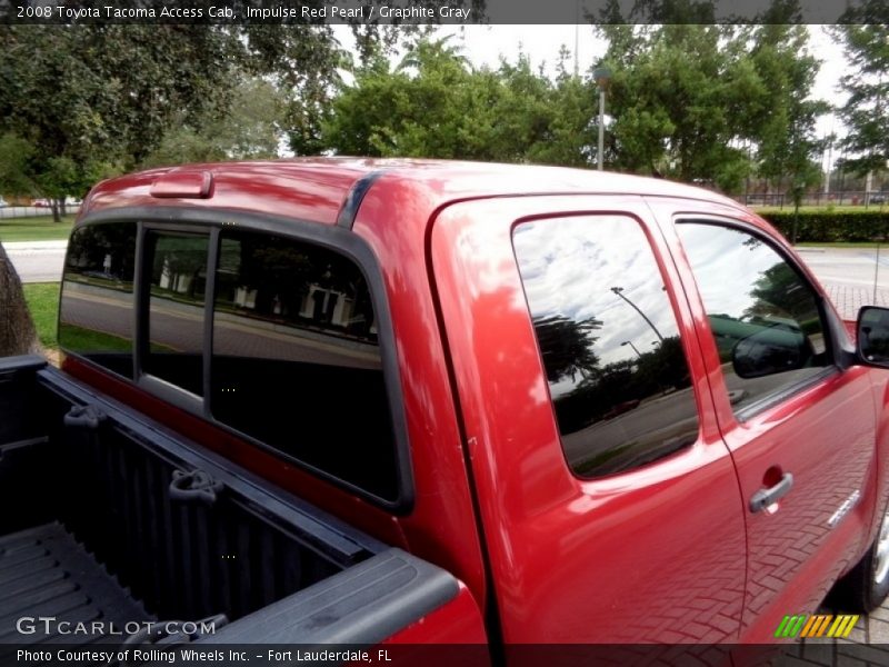 Impulse Red Pearl / Graphite Gray 2008 Toyota Tacoma Access Cab