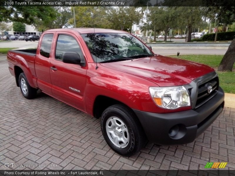 Impulse Red Pearl / Graphite Gray 2008 Toyota Tacoma Access Cab