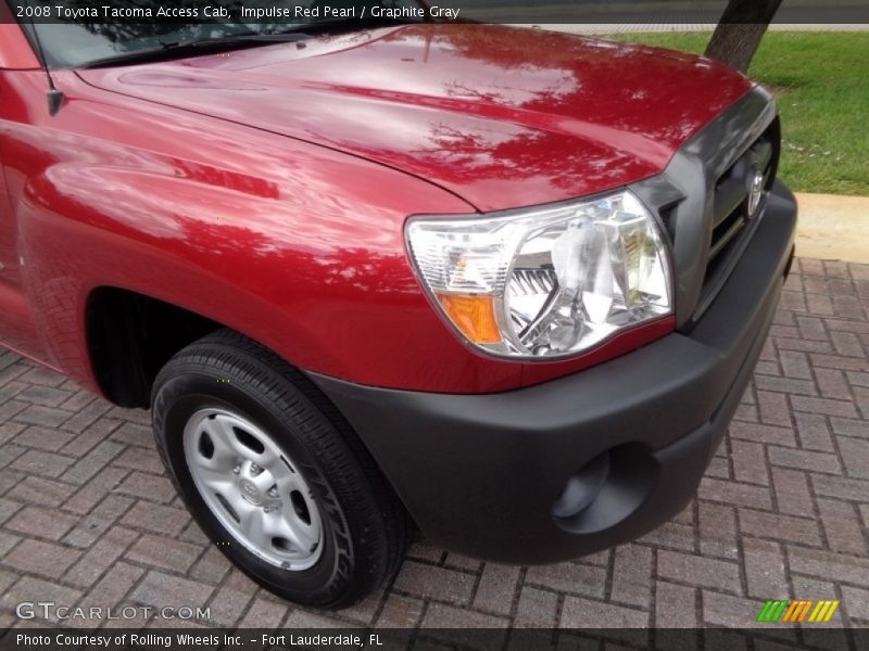 Impulse Red Pearl / Graphite Gray 2008 Toyota Tacoma Access Cab