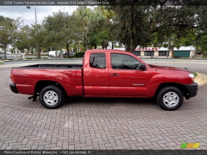 Impulse Red Pearl / Graphite Gray 2008 Toyota Tacoma Access Cab