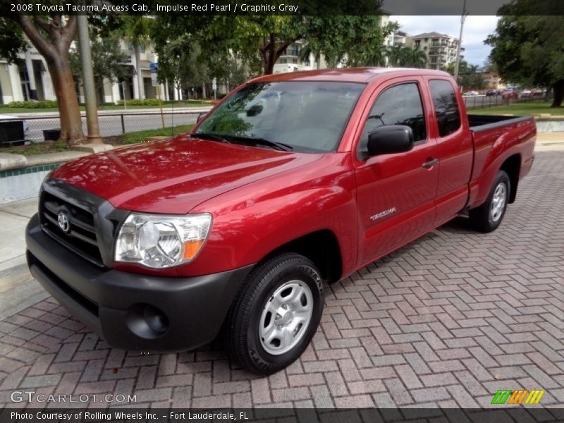 Impulse Red Pearl / Graphite Gray 2008 Toyota Tacoma Access Cab