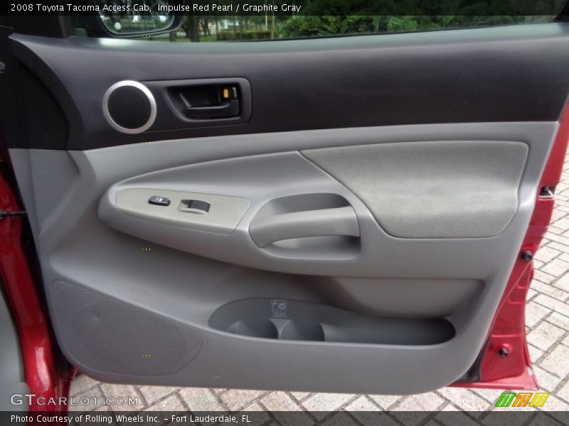 Impulse Red Pearl / Graphite Gray 2008 Toyota Tacoma Access Cab