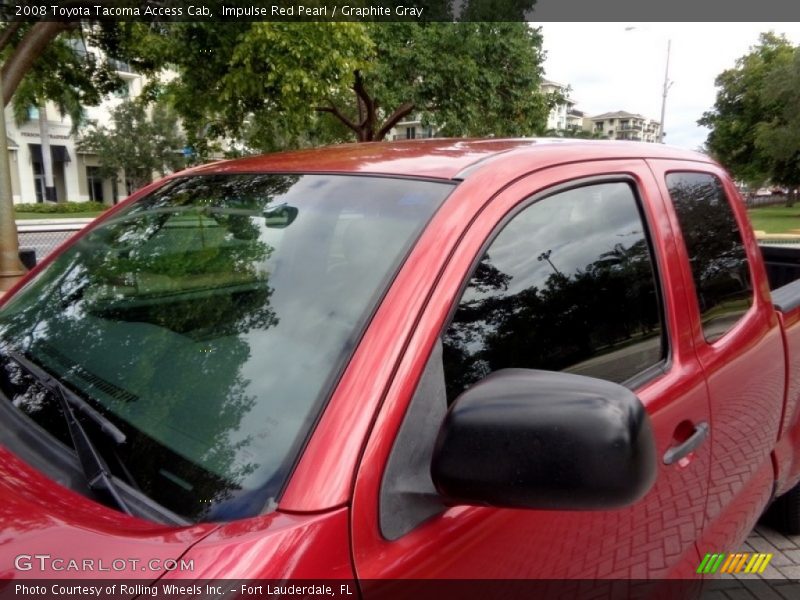 Impulse Red Pearl / Graphite Gray 2008 Toyota Tacoma Access Cab