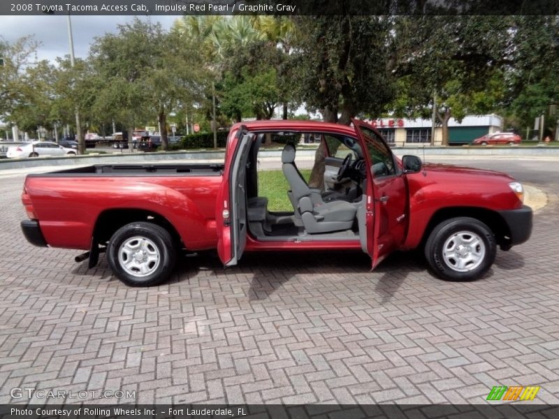 Impulse Red Pearl / Graphite Gray 2008 Toyota Tacoma Access Cab