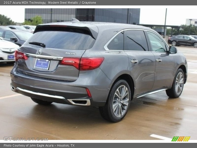 Modern Steel Metallic / Graystone 2017 Acura MDX Technology