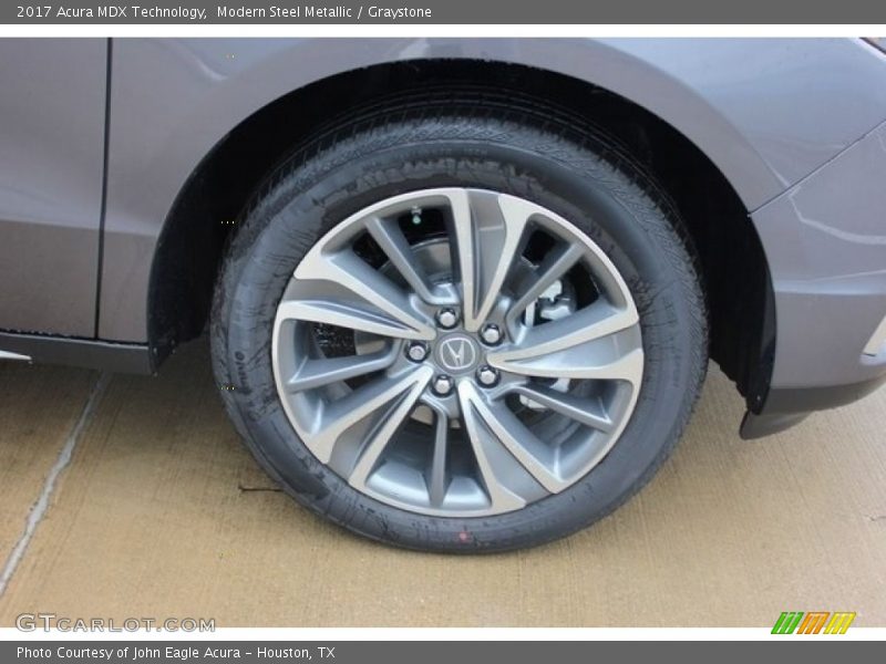 Modern Steel Metallic / Graystone 2017 Acura MDX Technology