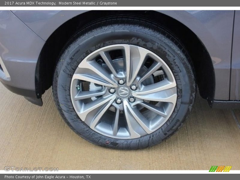 Modern Steel Metallic / Graystone 2017 Acura MDX Technology