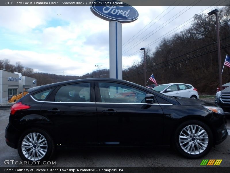 Shadow Black / Medium Soft Ceramic 2016 Ford Focus Titanium Hatch