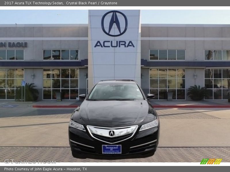 Crystal Black Pearl / Graystone 2017 Acura TLX Technology Sedan