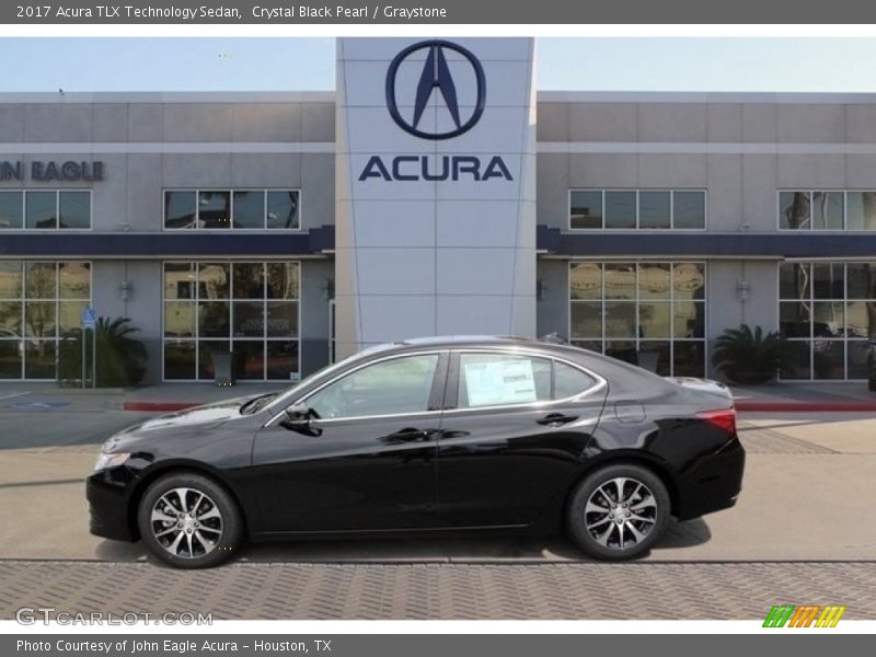 Crystal Black Pearl / Graystone 2017 Acura TLX Technology Sedan