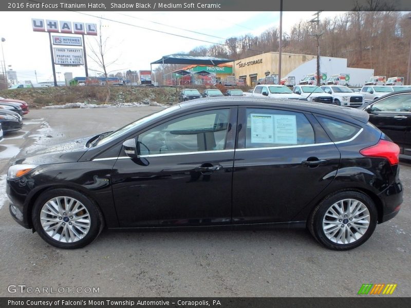Shadow Black / Medium Soft Ceramic 2016 Ford Focus Titanium Hatch
