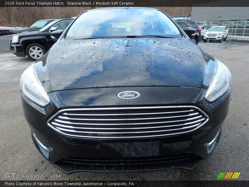 Shadow Black / Medium Soft Ceramic 2016 Ford Focus Titanium Hatch