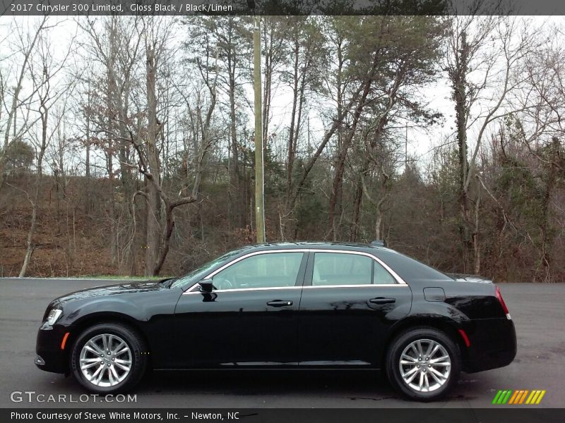 Gloss Black / Black/Linen 2017 Chrysler 300 Limited