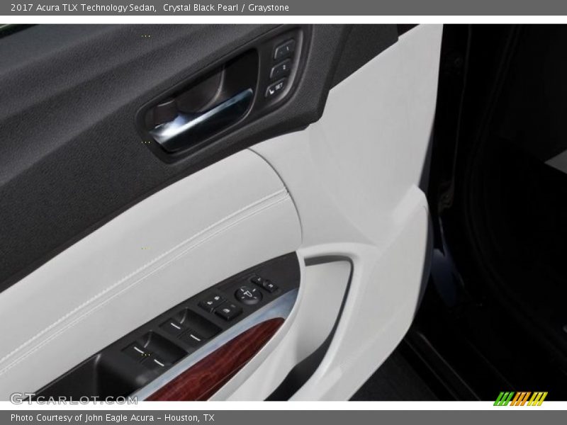Crystal Black Pearl / Graystone 2017 Acura TLX Technology Sedan