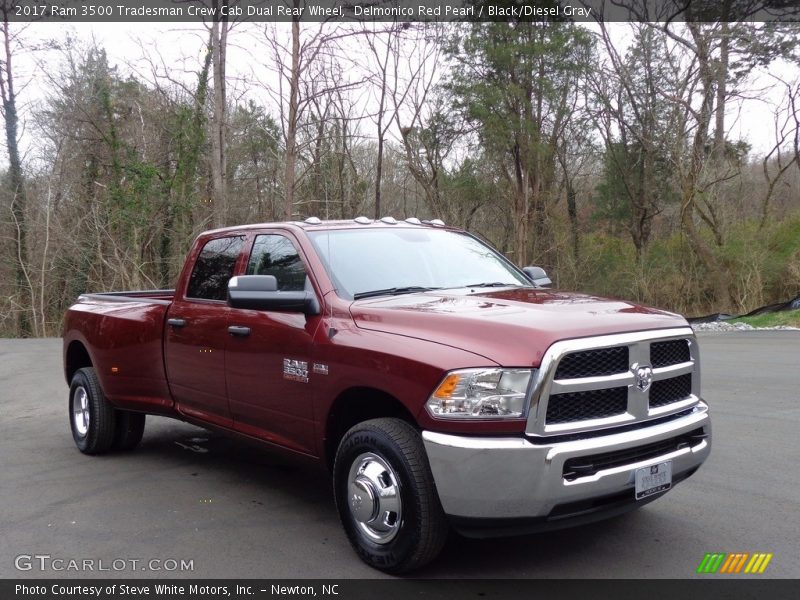 Delmonico Red Pearl / Black/Diesel Gray 2017 Ram 3500 Tradesman Crew Cab Dual Rear Wheel