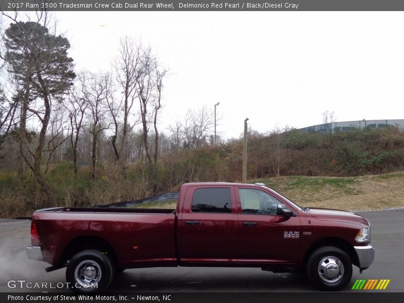 Delmonico Red Pearl / Black/Diesel Gray 2017 Ram 3500 Tradesman Crew Cab Dual Rear Wheel