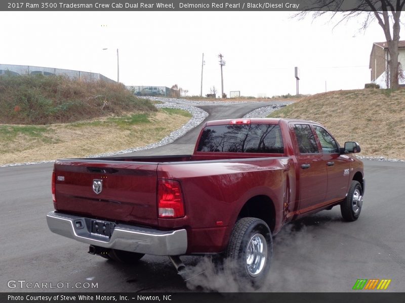 Delmonico Red Pearl / Black/Diesel Gray 2017 Ram 3500 Tradesman Crew Cab Dual Rear Wheel