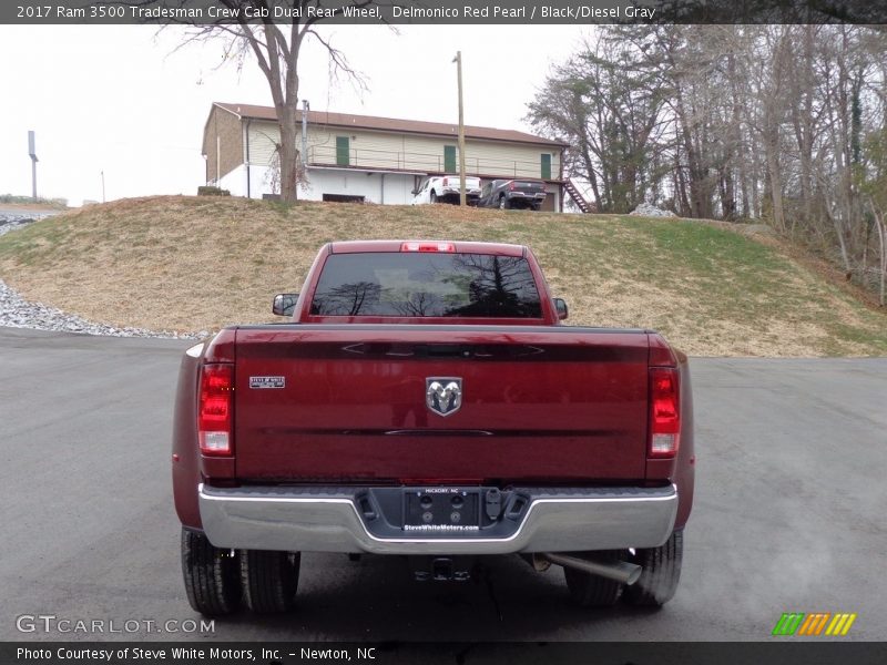 Delmonico Red Pearl / Black/Diesel Gray 2017 Ram 3500 Tradesman Crew Cab Dual Rear Wheel